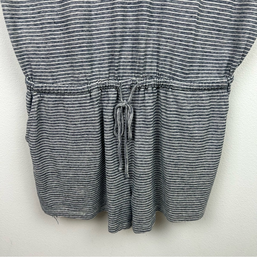 Prana Retrieve Romper stripe sleeveless jersey hem organic cotton one-piece - Picture 8 of 14